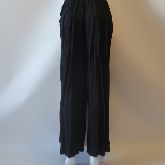 NWT Womens I.Magnin Black High Waisted Wide Leg Pleated Pants 4 * TICKETED PRICE - Picture 9 of 11